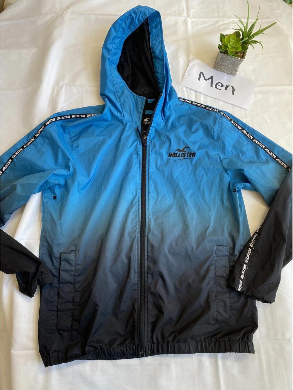 Men’s Hollister Epic Flex Ombre Windbreaker Jacket Size L